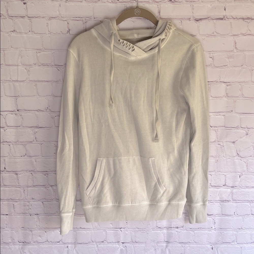 Aeropostale Woman’s Light Cream Hoodie Sweatshirt Size XS